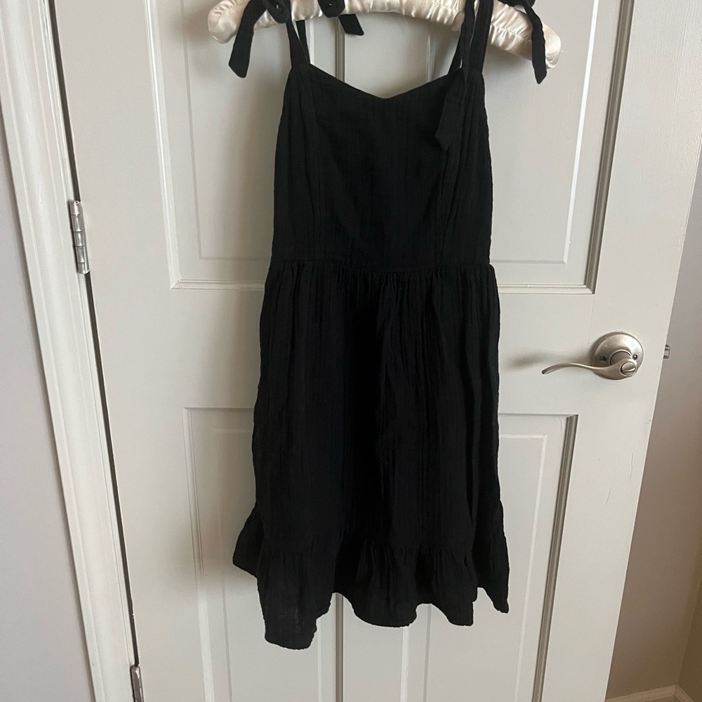 Old Navy Black Casual Cotton Dress